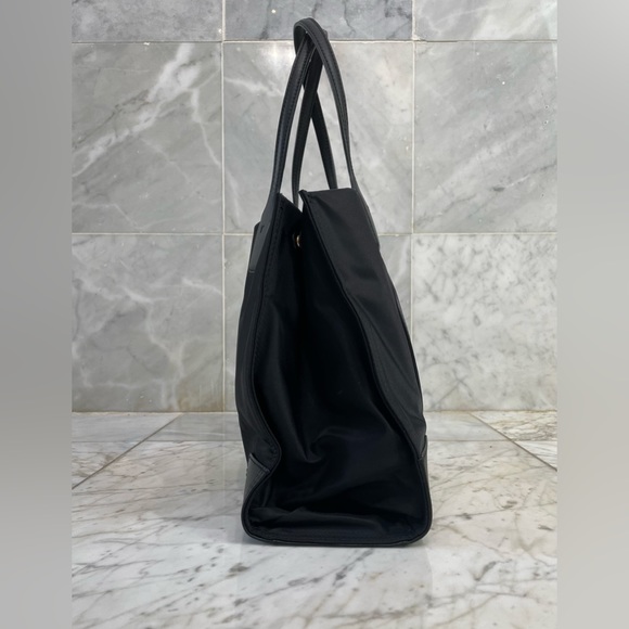 🖤Tory Burch Black Small Ella Nylon Leather Tote Bag - Picture 3 of 14